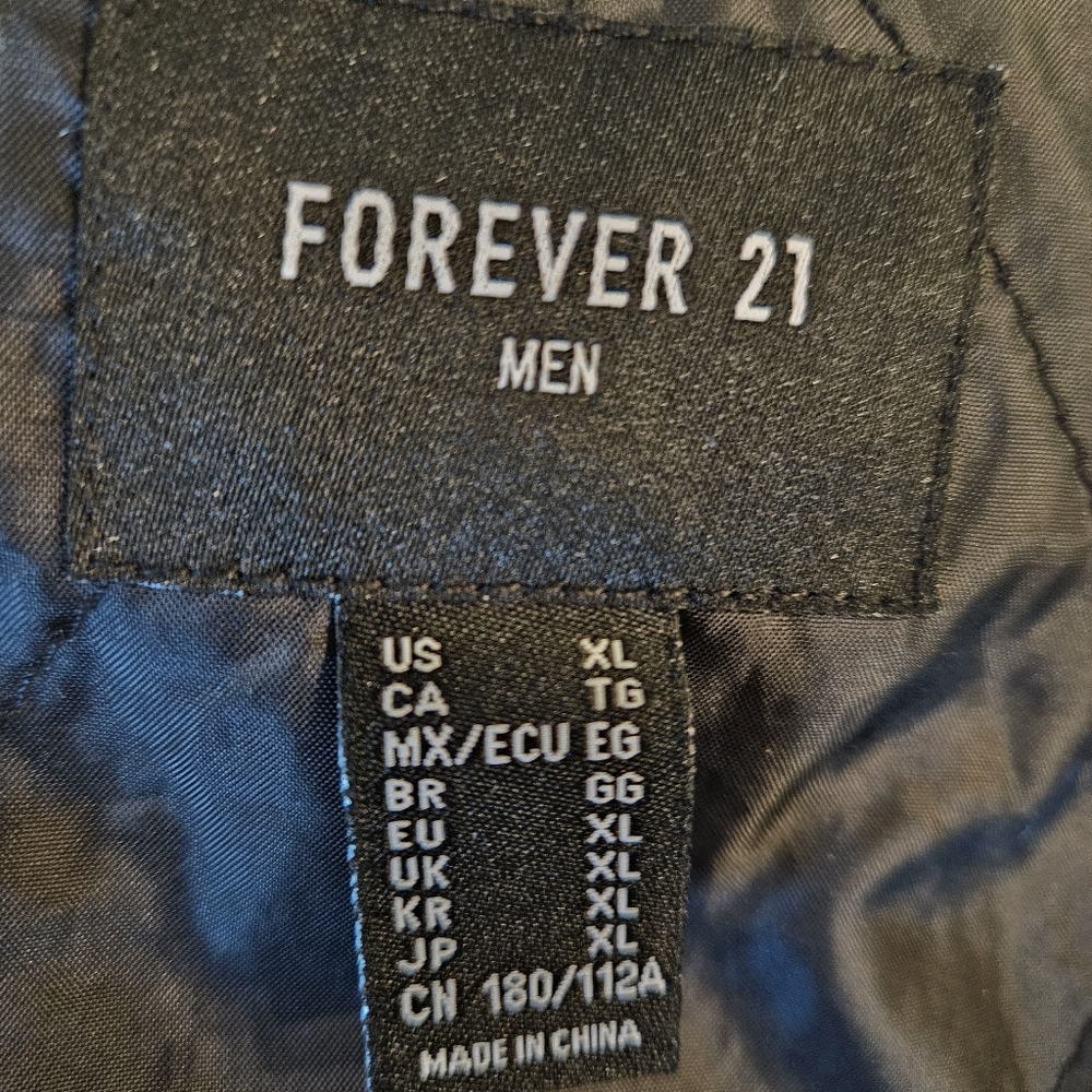 Forever 21 Men's Rain Jacket Windbreaker Red Black Yellow White XL - Picture 5 of 10